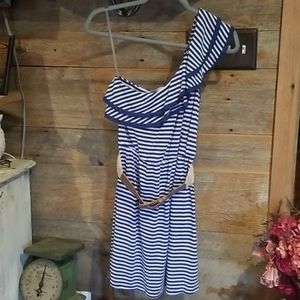 Euc short striped cotton dress